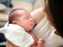 baby and mom